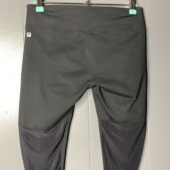 FABLETICS Mid-Rise Mesh Black Capri - Picture 5 of 10